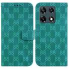 For Infinix Note 30 Pro Double 8-shaped Embossed Leather Phone Case(Green) - 1