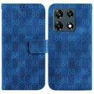 For Infinix Note 30 Pro Double 8-shaped Embossed Leather Phone Case(Blue) - 1