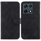 For Infinix Note 30 Pro Double 8-shaped Embossed Leather Phone Case(Black) - 1