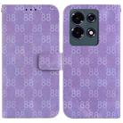 For Infinix Note 30 Double 8-shaped Embossed Leather Phone Case(Purple) - 1