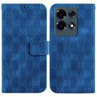 For Infinix Note 30 Double 8-shaped Embossed Leather Phone Case(Blue) - 1