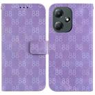 For Infinix Hot 30 Play / X6835 Double 8-shaped Embossed Leather Phone Case(Purple) - 1