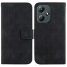 For Infinix Hot 30 Play / X6835 Double 8-shaped Embossed Leather Phone Case(Black) - 1