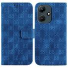 For Infinix Hot 30i / X669C Double 8-shaped Embossed Leather Phone Case(Blue) - 1