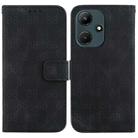 For Infinix Hot 30i / X669C Double 8-shaped Embossed Leather Phone Case(Black) - 1