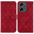 For Infinix Hot 30 Double 8-shaped Embossed Leather Phone Case(Red) - 1