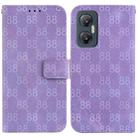 For Infinix Hot 20 5G Double 8-shaped Embossed Leather Phone Case(Purple) - 1