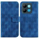 For Infinix Smart 7 African / X6515 Double 8-shaped Embossed Leather Phone Case(Blue) - 1