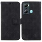 For Infinix Hot 20i Double 8-shaped Embossed Leather Phone Case(Black) - 1