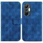 For Infinix Hot 20S Double 8-shaped Embossed Leather Phone Case(Blue) - 1