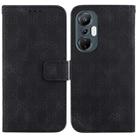 For Infinix Hot 20S Double 8-shaped Embossed Leather Phone Case(Black) - 1