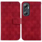 For Infinix Hot 20 Double 8-shaped Embossed Leather Phone Case(Red) - 1