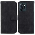 For Infinix Zero 20 / X6821 Double 8-shaped Embossed Leather Phone Case(Black) - 1