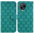 For Infinix Note 12 Pro 4G / Note 12 2023 Double 8-shaped Embossed Leather Phone Case(Green) - 1