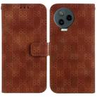 For Infinix Note 12 Pro 4G / Note 12 2023 Double 8-shaped Embossed Leather Phone Case(Brown) - 1