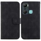 For Infinix Hot 12 Pro Double 8-shaped Embossed Leather Phone Case(Black) - 1