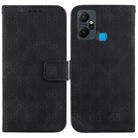 For Infinix Smart 6 Plus Double 8-shaped Embossed Leather Phone Case(Black) - 1