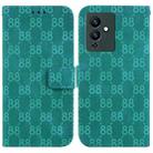 For Infinix Note 12 Pro 5G / Note 12 5G Double 8-shaped Embossed Leather Phone Case(Green) - 1