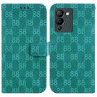 For Infinix Note 12 G96 / X670 Double 8-shaped Embossed Leather Phone Case(Green) - 1