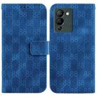 For Infinix Note 12 G96 / X670 Double 8-shaped Embossed Leather Phone Case(Blue) - 1