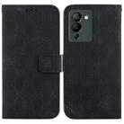 For Infinix Note 12 G96 / X670 Double 8-shaped Embossed Leather Phone Case(Black) - 1