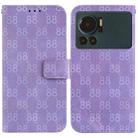 For Infinix Note 12 VIP Double 8-shaped Embossed Leather Phone Case(Purple) - 1
