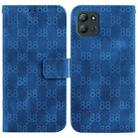 For Infinix Hot 11 2022 Double 8-shaped Embossed Leather Phone Case(Blue) - 1