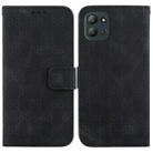 For Infinix Hot 11 2022 Double 8-shaped Embossed Leather Phone Case(Black) - 1