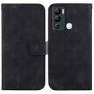 For Infinix Hot 12i Double 8-shaped Embossed Leather Phone Case(Black) - 1
