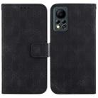 For Infinix Hot 11s NFC / X6812B Double 8-shaped Embossed Leather Phone Case(Black) - 1