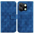 For Infinix Smart 7 HD Double 8-shaped Embossed Leather Phone Case(Blue) - 1