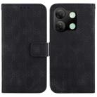 For Infinix Smart 7 HD Double 8-shaped Embossed Leather Phone Case(Black) - 1