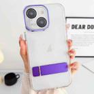 For iPhone 13 Pro Max Linear Shape Holder Phone Case(Purple) - 1