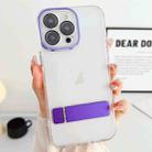 For iPhone 12 Pro Max Linear Shape Holder Phone Case(Purple) - 1