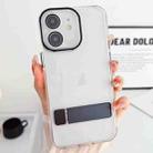 For iPhone 11 Linear Shape Holder Phone Case(Black) - 1