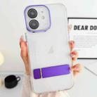 For iPhone 11 Linear Shape Holder Phone Case(Purple) - 1