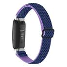 For Fitbit Inspire 3 Buckle Wave Braided Nylon Watch Band(Indigo Blue) - 1