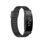 For Fitbit Inspire 3 Buckle Fine Mesh Stainless Ssteel Watch Band(Black) - 1