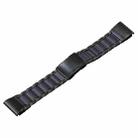 For Garmin Forerunner 965/955/945/935 22mm Quick Release Five Bead Titanium Steel Watch Band(Black) - 1