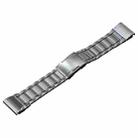 For Garmin Forerunner 965/955/945/935 22mm Quick Release Five Bead Titanium Steel Watch Band(Silver) - 1