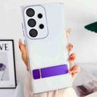 For Samsung Galaxy A13 4G Linear Shape Holder Phone Case(Purple) - 1