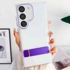 For Samsung Galaxy S23+ 5G Linear Shape Holder Phone Case(Purple) - 1