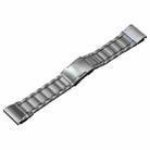 For Garmin Tactix 7 Pro/Fenix 7X/6X Pro 26mm Quick Release Five Bead Titanium Steel Watch Band(Silver) - 1