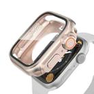 For Apple Watch Series 9 / 8 / 7 45mm Change to Ultra 49mm Waterproof All-Inclusive Film Hybrid PC Watch Case(Rose Gold) - 1