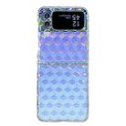 For Samsung Galaxy Z Flip4 Colorful Diamond Texture PC Phone Case(Gradient Pink Blue) - 1