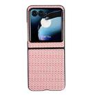 For Motorola Razr 40 Ultra Fantasy Weave Pattern Protective Phone Case(Pink) - 1