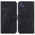 For Motorola Moto G50 5G 7-shaped Embossed Leather Phone Case(Black) - 1