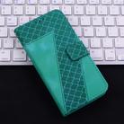 For Motorola Edge 50 Fusion Seven-shaped Embossed Leather Phone Case(Green) - 2