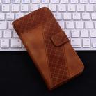 For Motorola Edge 50 Fusion Seven-shaped Embossed Leather Phone Case(Brown) - 2