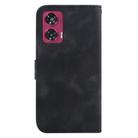 For Motorola Edge 50 Fusion Seven-shaped Embossed Leather Phone Case(Black) - 3